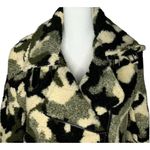 Anthropologie Womens Love Tree Fleece Sherpa Camo Print Pea Coat Jacket Size S Photo 1