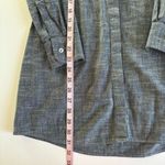 Marine layer  Blue Denim Chambray Mini Button Up Long Sleeve Shirt Dress Small Photo 4