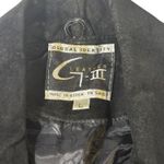 VTG Global Identity G III Suede Leather Blazer Jacket‎ Womens Large Black Crest Photo 6