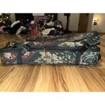 VTG Atlantic Suitcase Tapestry Green Floral Wheeled Rolling Wardrobe Rare USA Photo 6