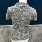 it's our time Vintage Mock Neck Cropped Marled T-shirt 90s Knit Ribbed Photo 4