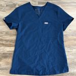 FIGS Catarina One Pocket Scrub Top – Women’s XXS Blue Technical Collection Photo 0