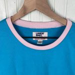 Lands' End Serious Sweats Crewneck Long Sleeve Sweatshirt Womens Size Small Blue Photo 2