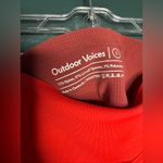 Outdoor Voices Red Tech Sweat Mid Rise Cropped Active Leggings Photo 4