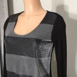 Three Dots  metallic top. Perfect holiday top.NWOT Photo 3