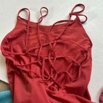 Lululemon Red Strappy One Piece Swimsuit Size 4–6 | Lattice Back Bathing Suit Photo 7