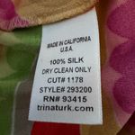 Trina Turk Size Large Multi-Color Silk Top Photo 3
