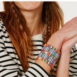 NWOT Roxanne Assoulin patch work bracelets Blue Photo 0