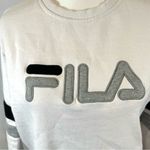 FILA white gray and black logo sweatshirt size small Photo 3