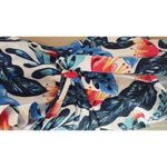 Ladies One Piece Swimsuit Large Blue Pink Floral women’s swimsuit White Photo 1