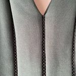 Adelyn Rae  sz S Forrest green open mesh striped sheath dress‎ Photo 2