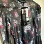 Current Mood  Black Floral Mini Dress Photo 2