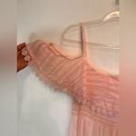 Dark Pink Off The Shoulder Tired Lace Maxi Dress Size 8 Photo 5