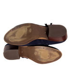 Sam Edelman  Paige Navy Blue Suede Fringe Ankle Boot Booties Size 9.5 - Like New Photo 5