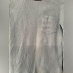 RE/DONE REDONE Sky Blue Pocket Women’s Thermal Long Sleeve Shirt Size Small Photo 4