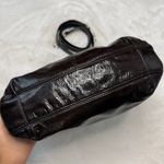 Coach Ashley Dark Brown Patent Leather Shoulder Bag F20462 Photo 2