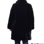 Gallery New York Women’s Faux Fur Swing button down Jacket black size Small Photo 10