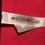 Moon Orchid Hot Pink V Neck Tie Front Blouse Size L Photo 2