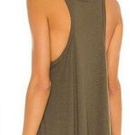 Free People Long Beach Army Green Ribbed Oversized Tank Top Photo 1