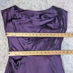 Suzy Chin for Maggy Boutique Silk blend Satin Sheath Dress Purple Size 6 Photo 7