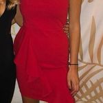 Boohoo Red Ruffle Dress Photo 0