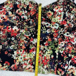Allen B Floral Zip Bustier Corset Top Womens 10 Dark Romantic Coquette Y2K Indie Black Photo 4