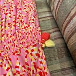 Poupette St. Barth  Pink and Yellow Sleeveless Dress gorgeous Photo 1