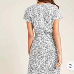 Anthropologie Dolan Left Coast Taleen Textured Leopard Print Midi Dress Size S Gray Photo 2