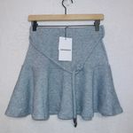 Anthropologie NWT Sabina Musayev Nuri Light Blue High Waisted Fit & Flare Belted Skirt Photo 0
