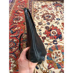 Margot New York Black Leather Shoulder Bag Zip Top Hobo Purse Photo 6