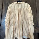 Annie Griffin Annie Beige Striped Button-Down Shirt Photo 2