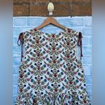 Pink chicken metallic tassel rose prints dress size large Photo 9