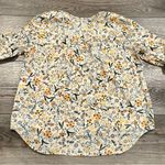 ZARA Women’s Basic Floral Print Crochet Boho Blouse Size Large Photo 1