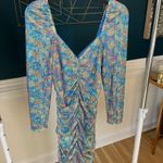 Saylor 😍  Lawren Floral Sequin Long Sleeve Minidress NWT Size M Photo 2