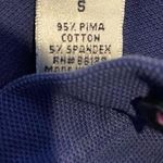 Lilly Pulitzer  Navy Shrunken Size Small Polo Style Top. Photo 3