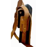 Vintage FRANCOIS MAROT PARIS France Pebble Black Leather Cross Body Purse Bag Photo 6