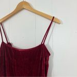 Reformation  Red Velvet Ariana Midi Dress Photo 2