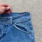 Levi's Vintage Y2K low rise bareback stretch button kick pleat hem Photo 3