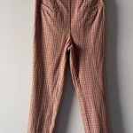 Anthropologie  The Essential Slim Pants Plaid Zipper Button Side Front Pockets 2 Photo 0