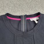 Lila Rose Womens Sweater Dress S Black Exposed Zipper Knit Fitted Bodycon Photo 2