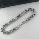 Link Chain Bracelet for Men Women Streetwear Punk Hip Hop Unisex Style Silver Photo 2
