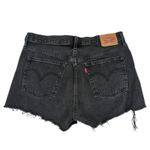 Levi's  501 Cut‎ Off Shorts Women's 31 Black Button Fly 100% Cotton Rigid Denim Photo 1