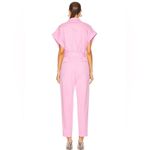 IRO NWT Lavine Belted Denim Crop Jumpsuit in Barbie Pink Photo 2