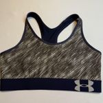 Under Armour Blue Gray Reversible Sports Bra Navy/Gray SZ S/M Workout Gym Trendy Photo 0