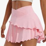 Light pink athletic crossover skirt Photo 0