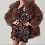 ASTR NWT The Label Sequin Mini Dress Asymmetrical Party Cocktail Stretch Large Photo 0