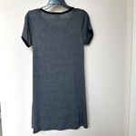 Natural Life  T-Shirt Mini Dress Medium Gray Boho Casual Lounge Grunge Ringer NWT Photo 2