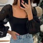 Red Dress Boutique  | Puff Sleeve Bodysuit Photo 4