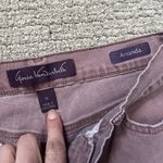 Gloria Vanderbilt Amanda Womans 10 Purple Jeans 26' Waist Straight Floral Pocket Photo 4