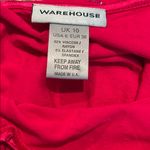 WAREHOUSE gorgeous hot pink blouse with glitter design Size 6 Photo 4